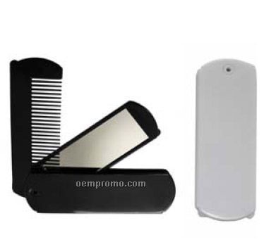 Folding Pocket Mirror And Comb