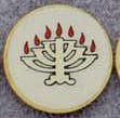 Medallions Stock Kromafusion Lapel Pin (Religious Menorah)
