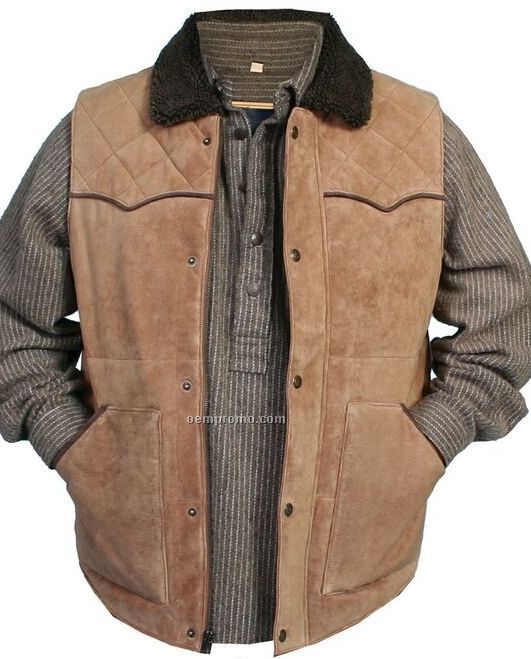 Men's Boar Suede Leather Jacket