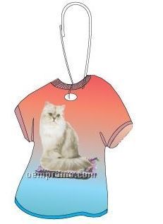Persian Cat T-shirt Zipper Pull
