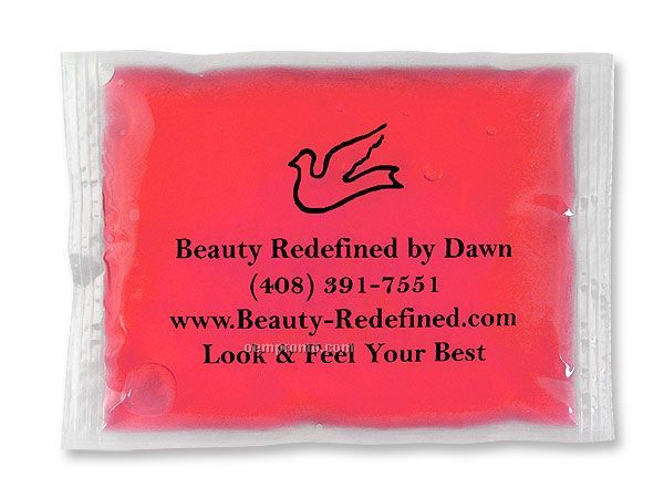 Pink Stay - Soft Gel Pack With Black, Blue Or Red Surface Imprint (4"X6")