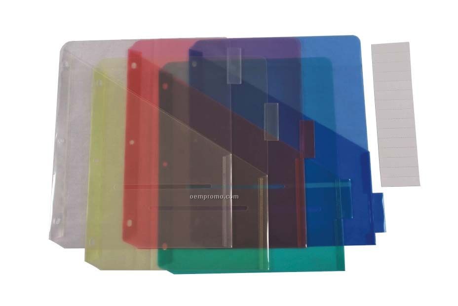 Assorted Pack Binder Pocket With Index Tabs