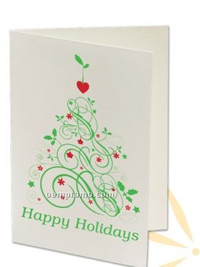 Plant A Shape Holiday Cards - Happy Holidays