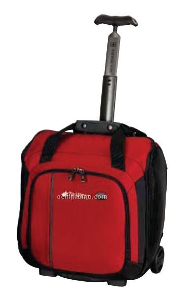 Red Werks Traveler Wheeled Overnight Tote Bag With Retractable Handle