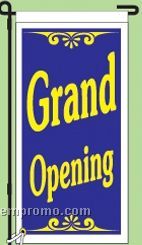 Stock Ground Banner & Frame (Grand Opening) (14"X30")