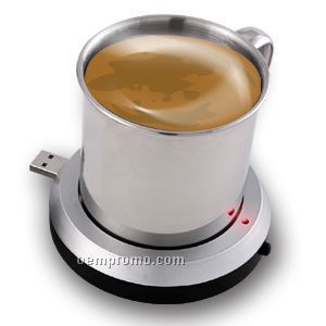 USB Cup Warmer W/ Stainless Mug