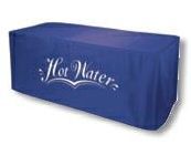 6' Three Sided Nylon Table Cover W/ 1 Color Imprint