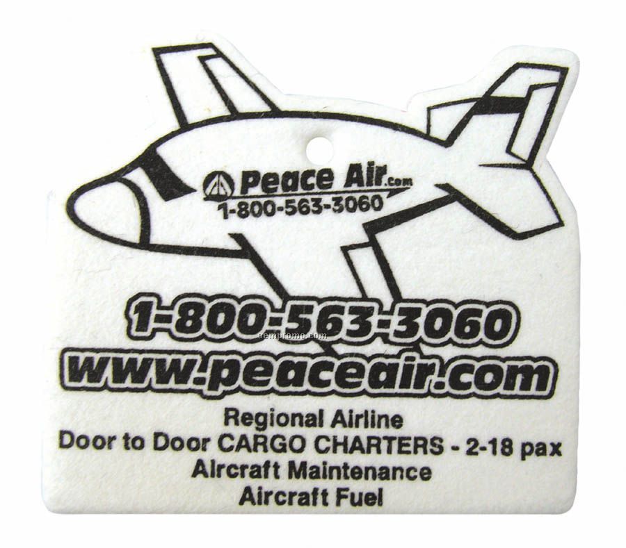 Airplane Air Freshener (Full Color)