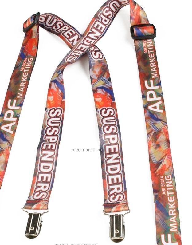 Digital Sublimated Suspenders (3/4"X48")