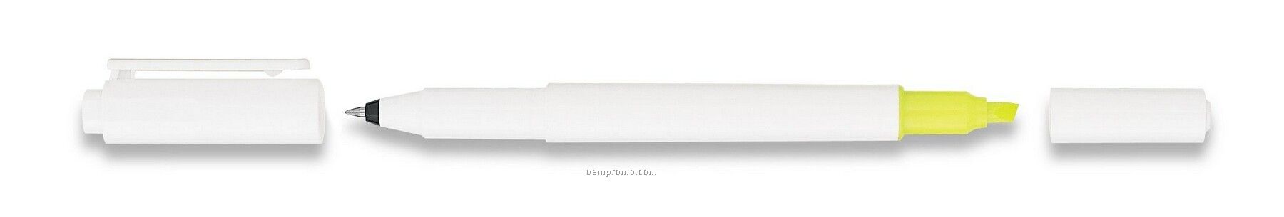 Uni-ball Combi White Ballpoint Pen / Highlighter