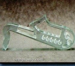 Acrylic Paperweight Up To 16 Square Inches / Saxophone