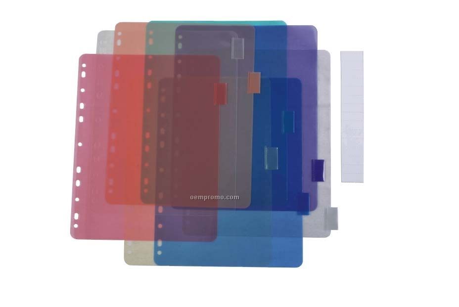 Assorted Pack 8 Tab Binder Index Tabs