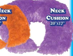 Freckles & Maya Girls Neck Cushion In Summer Ombre Orange