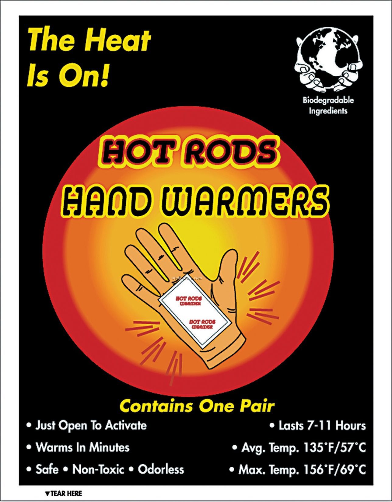 Hot Rods Warming Packs - Hand Warmers