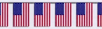 U.s. Polyester Rectangle Flag Streamer