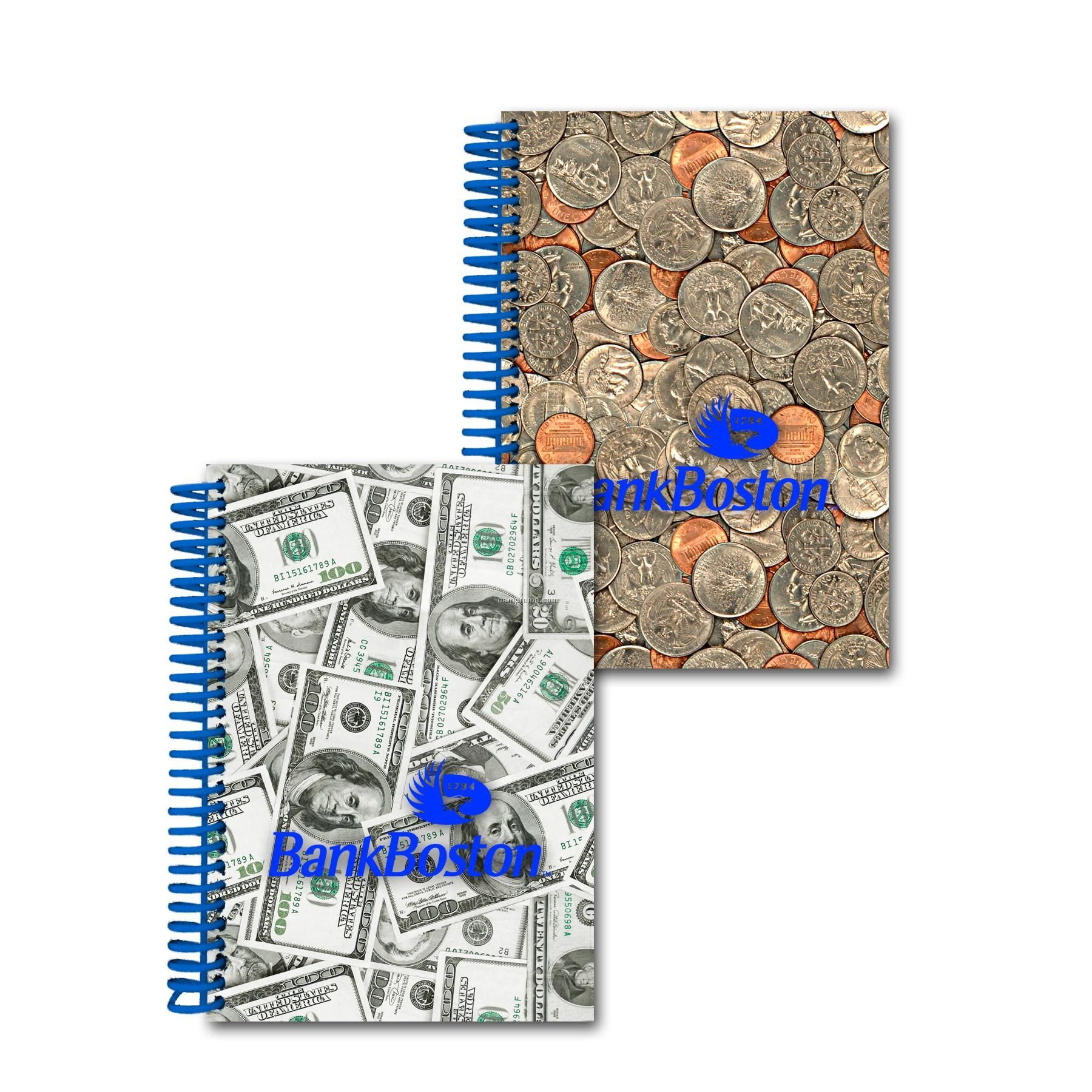3d Lenticular Notebook/Stock Dollars And Cents (Imprinted)