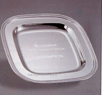 Nickel Plated Square Tray (9 1/2")