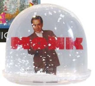 Plastic Snow Globe With Full Color Photo Insert