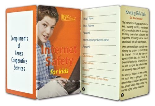 Internet Safety For Kids Key Point Brochure (Folds To Card Size)