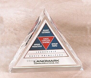 Lucite Triangle Embedment (3 1/2"X1")