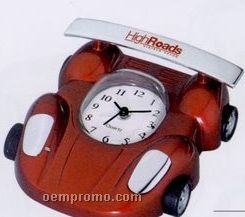 Red Metal Race Car Alarm Clock