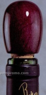 Wild Shades Burgundy Lacquered Metal Bottle Stopper