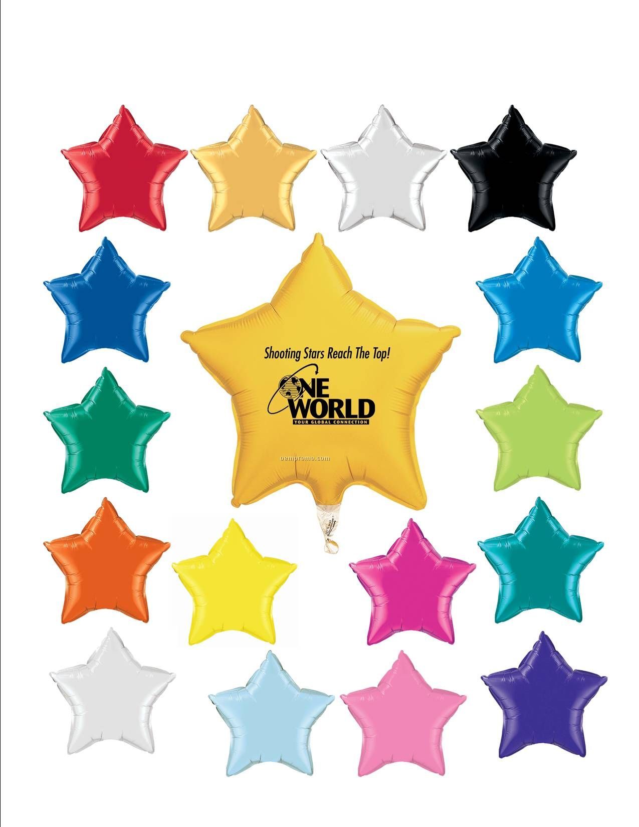 Star Microfoil Balloon - 1 Color / 1 Side Imprint (20")