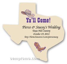 Texas -re-stick-it Decal 2.875 X 2.75
