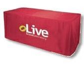 6' Four Sided Nylon Table Cover W/ 2 Color Imprint