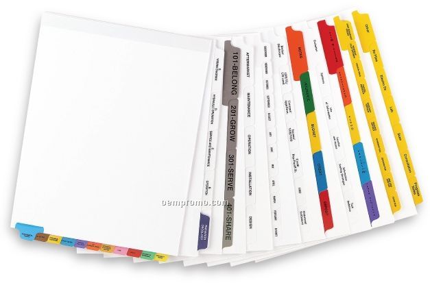 Custom Paper Index Tabs (1 Tabs/Set)