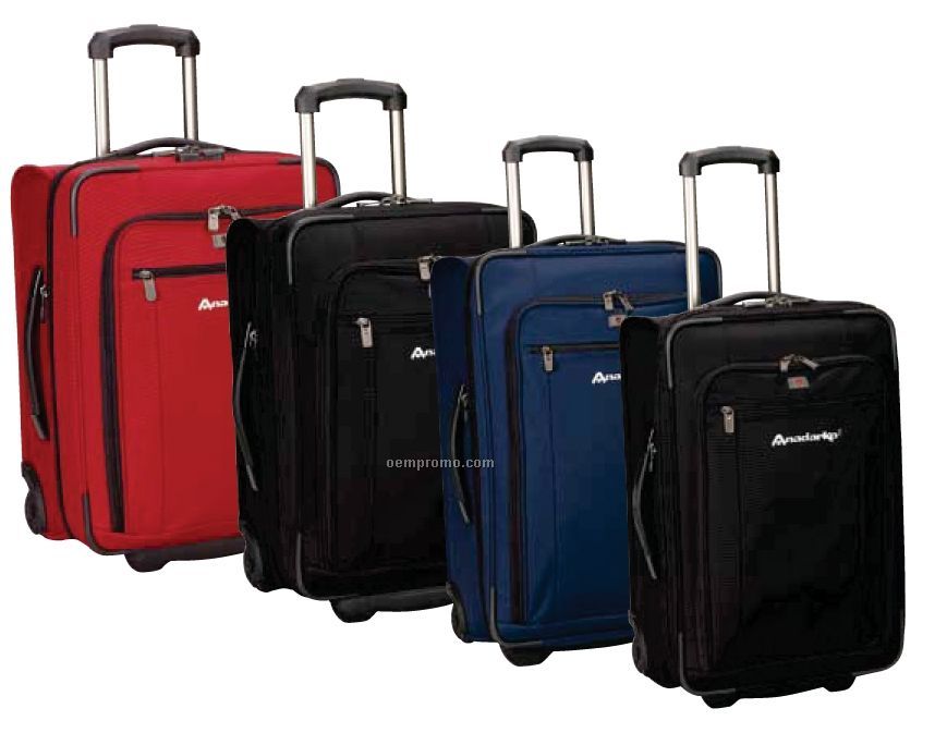 Red Mobilizer 24" Expandable Wheeled Upright Suitcase
