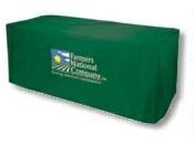 6' Four Sided Nylon Table Cover - Full Color Imprint