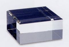 Beveled Square Crystal Base (3"X3"X1-1/2")