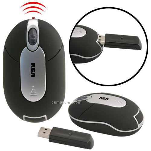 Mini USB Wireless Optical Mouse With Self Storing Receiver