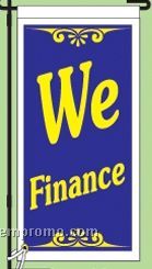 Stock Ground Banner & Frame (We Finance) (14"X30")