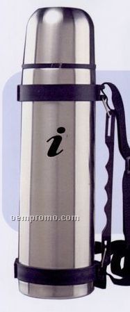 32 Oz. Double Wall Stainless Steel Thermal W/ Handle & Carrying Strap