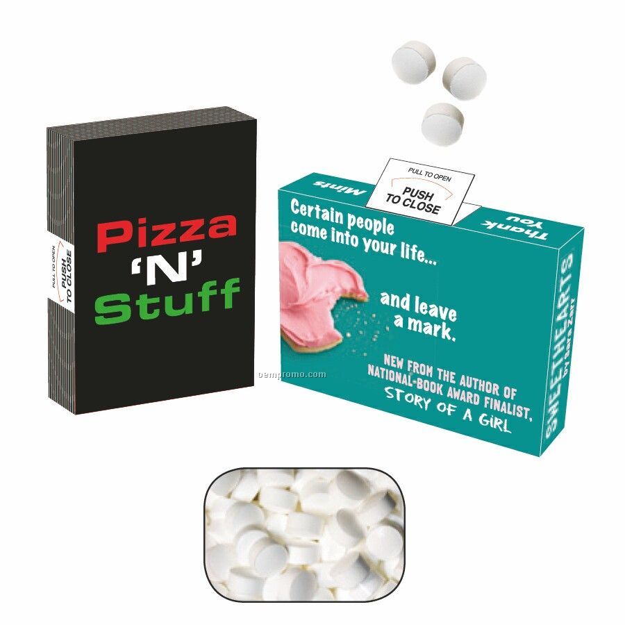 Advertising Mint, Candy & Gum Box Filled With 20-25 Sugar-free Mints