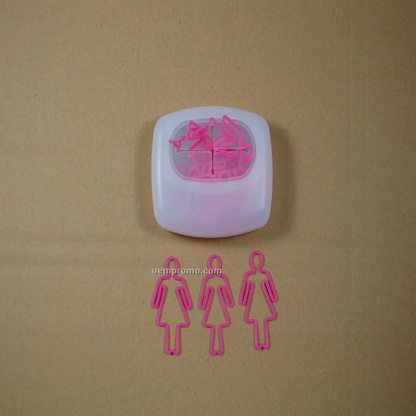 Pink Woman Rubberbandz In Dispenser Case