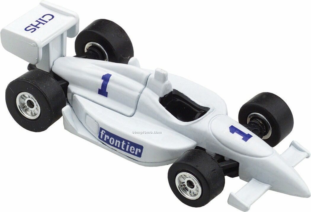 Die Cast White Indy Racer - 4 Hour Service