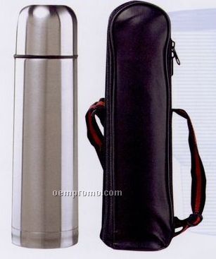 16 Oz. Double Wall Stainless Steel Thermal Bottle W/ Carrying Case