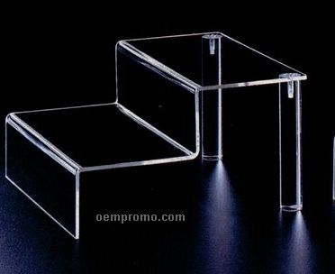 Clear Acrylic Two Step Riser (18"X10"X6-1/2")