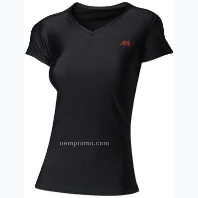 Nw3199 Short Sleeve Compression Women's V-neck Performance Shirt