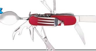 Royal Crest Multi-tool And Camping Knife With Fork And Spoon