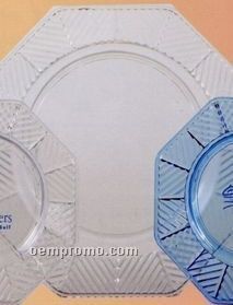 Chevron Octagonal Dinner Plate (10")