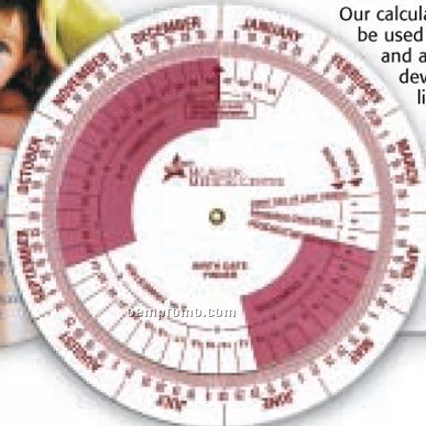 Pregnancy calculator wheel