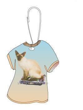 Siamese Cat T-shirt Zipper Pull