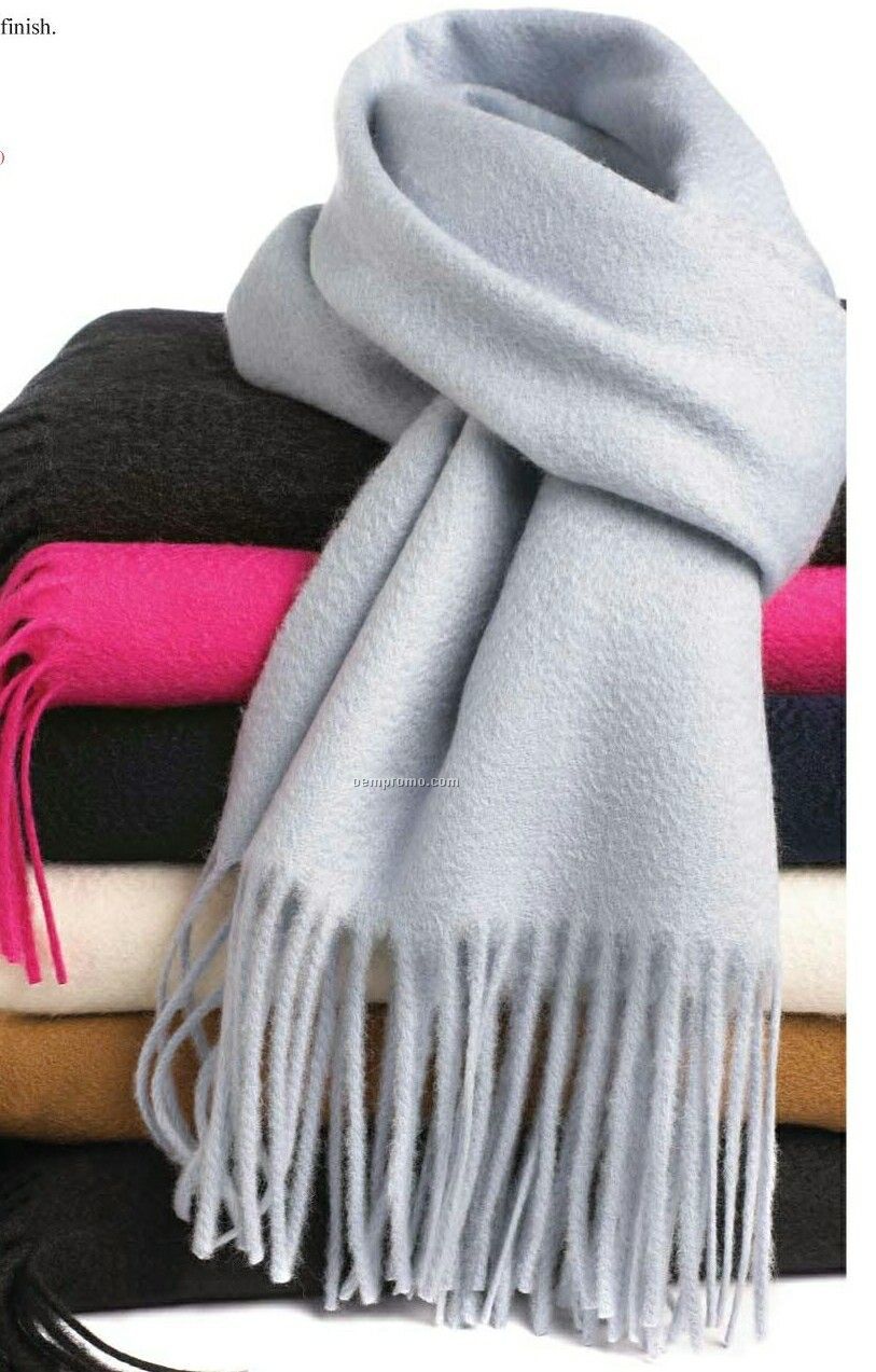 Wolfmark Charcoal Gray Cashmere Muffler Scarf