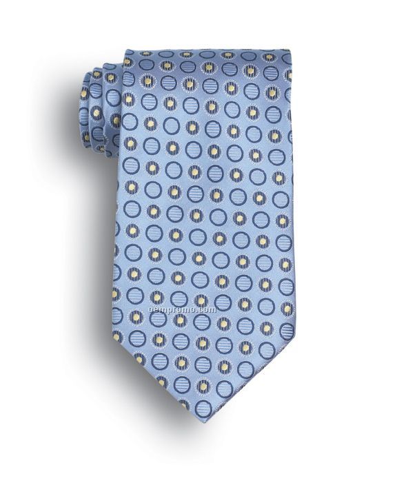 Wolfmark Ellison Bay Silk Tie - Light Blue