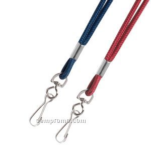 18" Blank Cord Style Lanyard W/ Swivel Clip