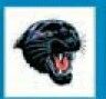 Animals Stock Temporary Tattoo - Black Panther Head (1.5"X1.5")